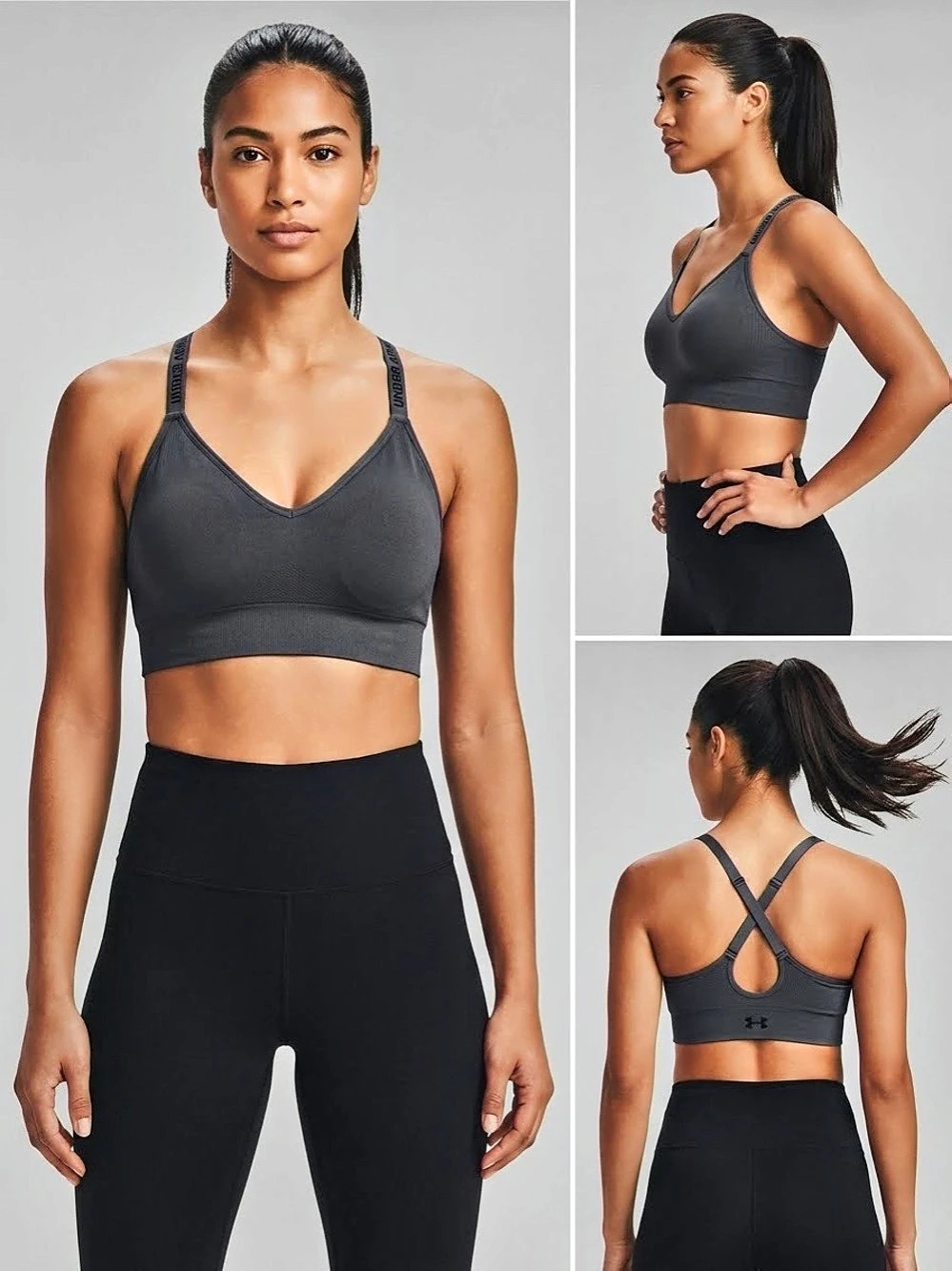 ✨ NWT Under Armour Seamless Low Long Sports Bra - Medium ✨